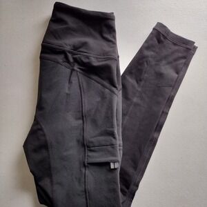 Prana Womens XS Black Pocket Cargo Performance Leggings Pants Athletic Yoga